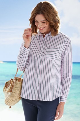 Women’s Cotton Stripe Shirt
